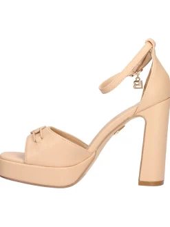 Sandalo tacco largo Laura Biagiotti da donna beige