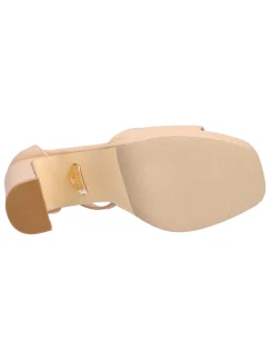 Sandalo tacco largo Laura Biagiotti da donna beige