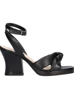 Sandalo tacco largo Liviana da donna nero