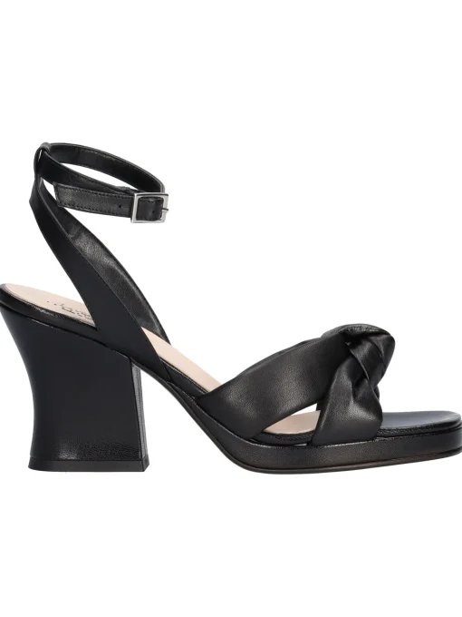 Sandalo tacco largo Liviana da donna nero