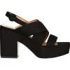 Sandalo tacco largo Liviana da donna nero