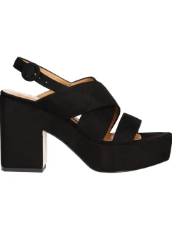 Sandalo tacco largo Liviana da donna nero