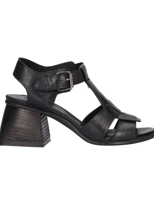 Sandalo tacco largo Liviana da donna nero