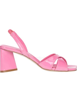 Sandalo tacco largo Liviana da donna fucsia