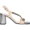 Sandalo tacco largo Liviana da donna beige