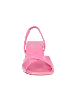 Sandalo tacco largo Liviana da donna fucsia