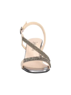 Sandalo tacco largo Liviana da donna beige