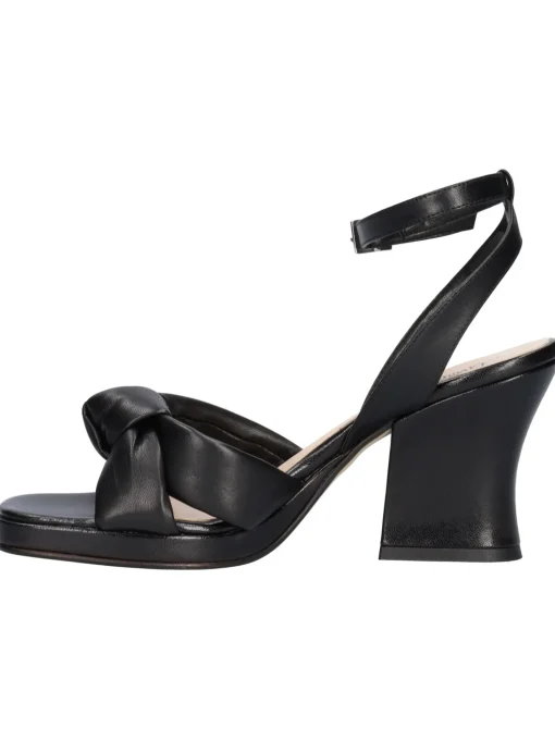 Sandalo tacco largo Liviana da donna nero