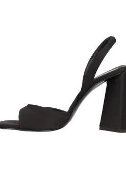 Sandalo tacco largo Liviana da donna nero