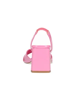 Sandalo tacco largo Liviana da donna fucsia