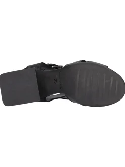 Sandalo tacco largo Liviana da donna nero
