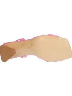 Sandalo tacco largo Liviana da donna fucsia