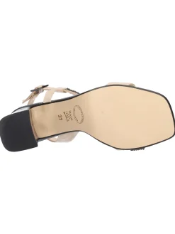 Sandalo tacco largo Liviana da donna beige