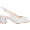 Sandalo tacco largo Melluso da donna argento glitter