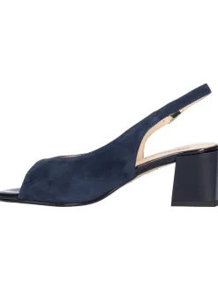 Sandalo tacco largo Melluso da donna blu