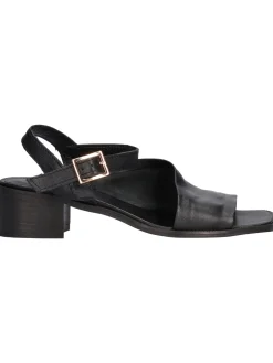 Sandalo tacco largo Soldec da donna nero