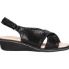 Sandalo zeppa bassa Susimoda da donna nero