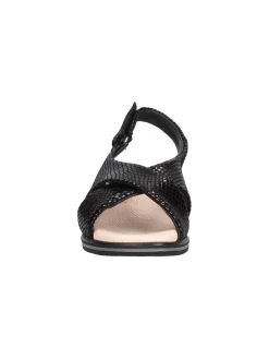 Sandalo zeppa bassa Susimoda da donna nero