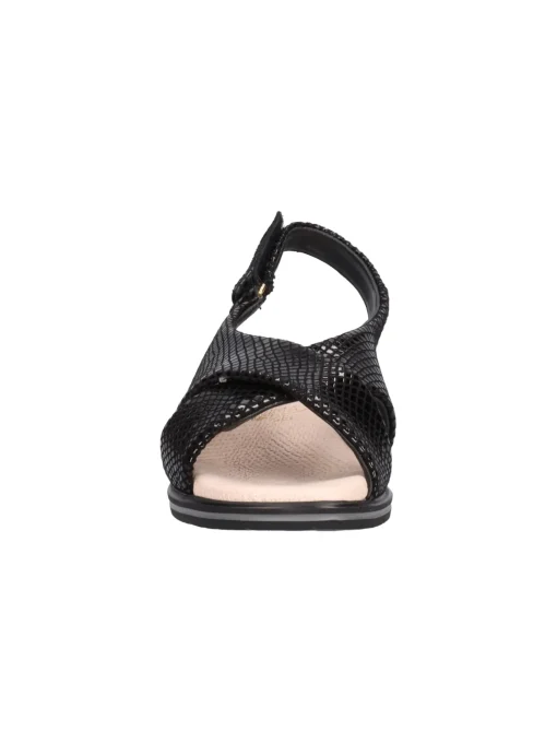 Sandalo zeppa bassa Susimoda da donna nero