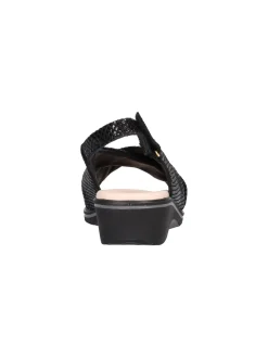 Sandalo zeppa bassa Susimoda da donna nero