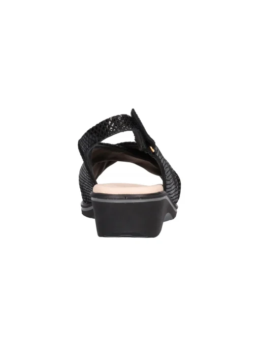 Sandalo zeppa bassa Susimoda da donna nero