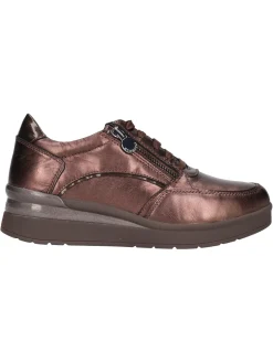 Scarpa casual con zeppa bassa Stonefly da donna marrone metal