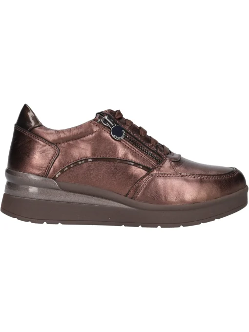 Scarpa casual con zeppa bassa Stonefly da donna marrone metal