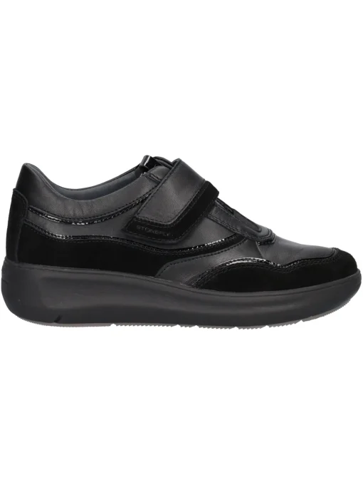 Scarpa casual con zeppa bassa Stonefly Rock 31 da donna nera