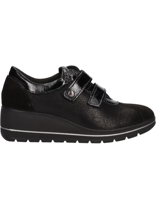 Scarpa casual con zeppa Enval Soft da donna nera