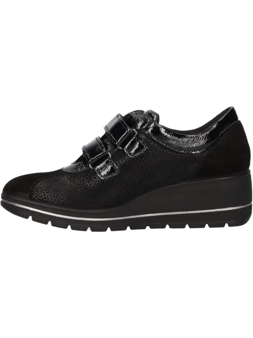 Scarpa casual con zeppa Enval Soft da donna nera