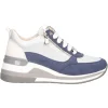 Scarpa casual con zeppa Keys da donna blu