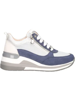 Scarpa casual con zeppa Keys da donna blu
