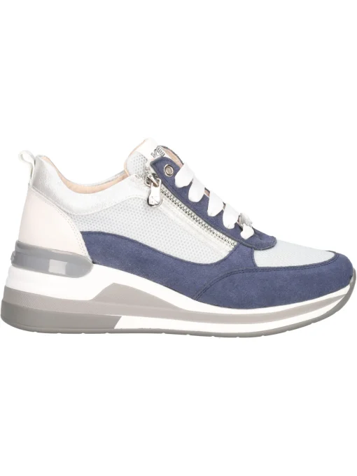 Scarpa casual con zeppa Keys da donna blu