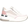 Scarpa casual con zeppa Keys da donna bianca