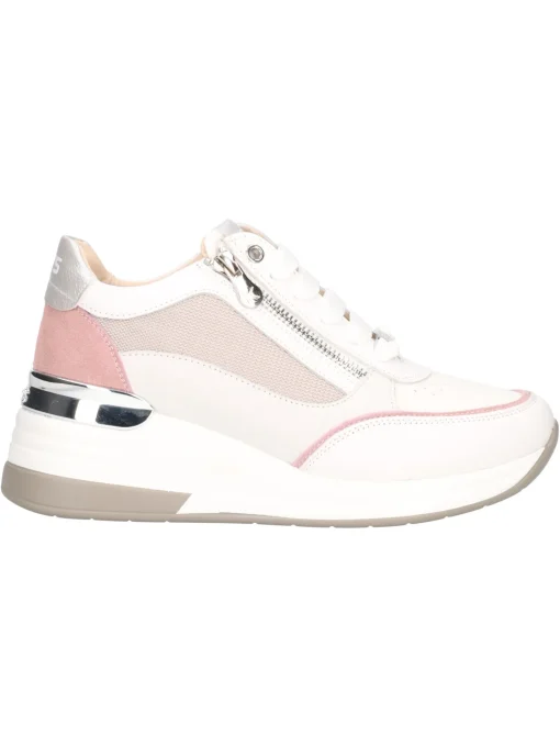 Scarpa casual con zeppa Keys da donna bianca