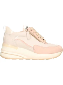 Scarpa casual con zeppa Keys da donna beige