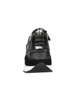Scarpa casual con zeppa Keys da donna nera