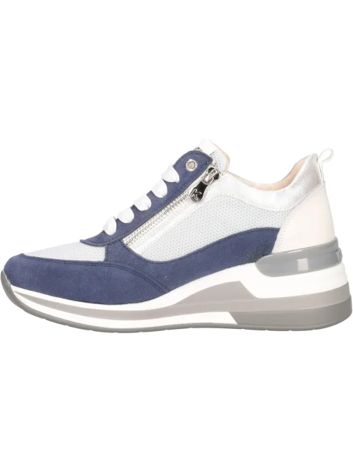 Scarpa casual con zeppa Keys da donna blu