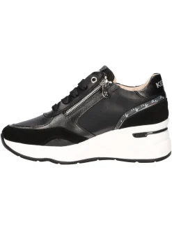 Scarpa casual con zeppa Keys da donna nera