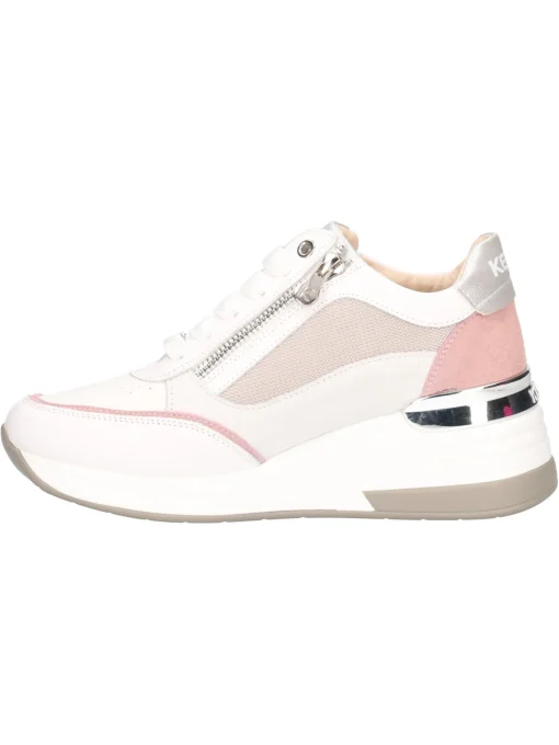 Scarpa casual con zeppa Keys da donna bianca