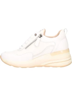 Scarpa casual con zeppa Keys da donna bianca