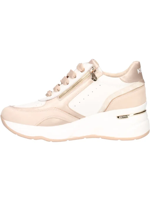Scarpa casual con zeppa Keys da donna beige