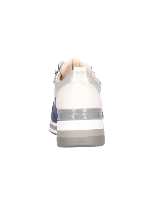 Scarpa casual con zeppa Keys da donna blu