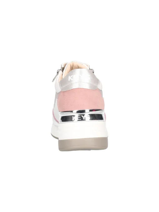 Scarpa casual con zeppa Keys da donna bianca
