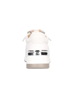 Scarpa casual con zeppa Keys da donna bianca