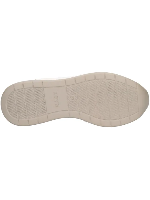 Scarpa casual con zeppa Keys da donna bianca