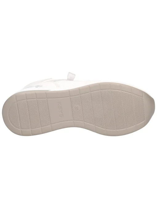 Scarpa casual con zeppa Keys da donna bianca