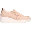 Scarpa casual con zeppa Melluso Walk da donna cipria