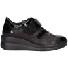 Scarpa casual con zeppa Melluso Walk da donna nera
