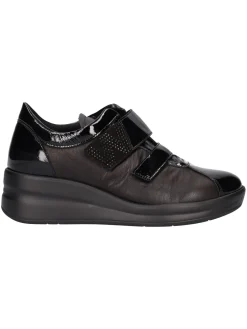 Scarpa casual con zeppa Melluso Walk da donna nera